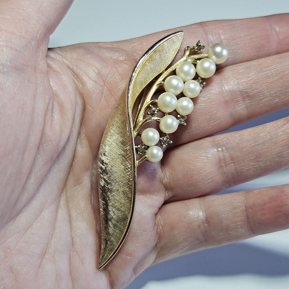 *Sale* Crown Trifari Alfred Philippe Lily of the Valley Brooch Pat. 172560